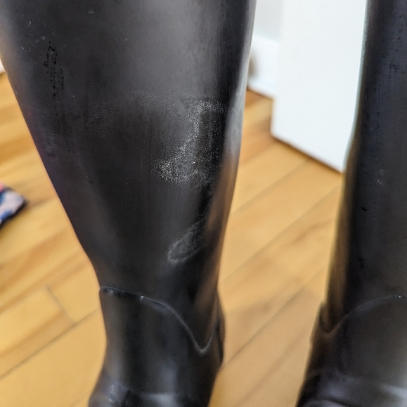 HUNTER tall rain boots black SZ 35/36 - Picture 3 of 6